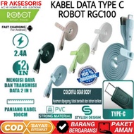Cable Data TYPE C ROBOT RGC100 Cable TYPE C 2.4A 1M Data Cable Original