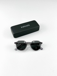 แว่นกันแดด KIRARI JAPAN เลนส์ดำกรอบเทาใสสวยมาก ขนาด 53-19-151 UV400 แท้ พร้อมอุปกรณ์ คุณภาพญี่ปุ่น