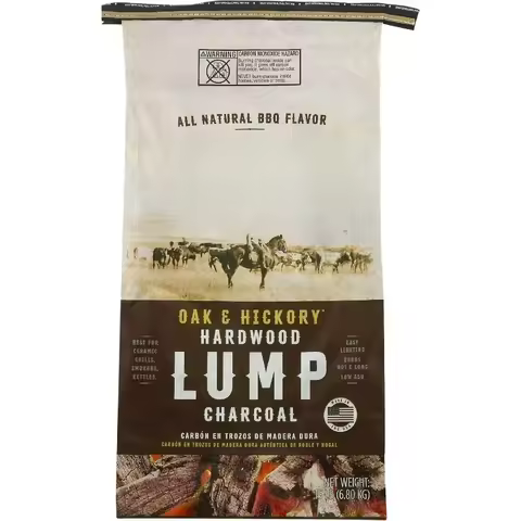 15 Pound Oak & Hickory Lump Charcoal