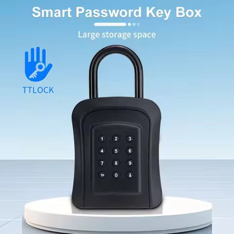 TTlock Electronic Key Safe Key Box Digit Password Code Wall Mount Security Pad Lock for Home Office 