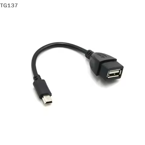 Mini USB Male To USB Female Car OTG Cable Adapter For Video Camera