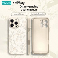 Ốp lưng điện thoại bằng da TPU mềm Koolife Disney Authorized, chống rơi tương thích với Apple IPhone