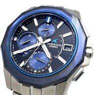 CASIOOceanus Manta Date OCW-S6000-1AJf 鈦金屬太陽能電波表，黑色錶盤/銀色錶帶，男士款 [二手]