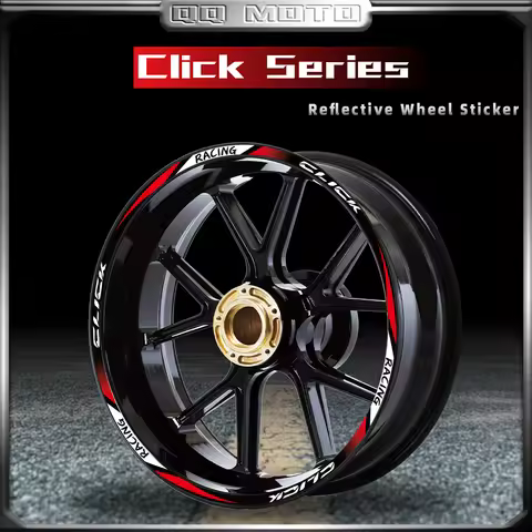 Reflective Motorcycle Wheel Sticker Inside of Hub Decals Rim Stripe Tape Accessories For CLICK 160 1