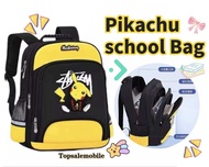 Pokemon Pikachu school bag M size for Year 1-3 student backpack bags waterproof beg sekolah