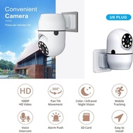 NicEseed【US Plug 】 A1ไร้สาย Wifi IP กล้องรักษาความปลอดภัยอินฟราเรด Night Vision 1080P HD กล้อง360 ° 