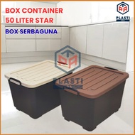 BOX STAR 50 LITER + WHEELS - Plastic Box Container / Container Box