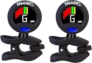Snark Guitar Tuner SST-1 Includes USB Charging Cable Protective Case and Cleaning Cloth - Pack of 2