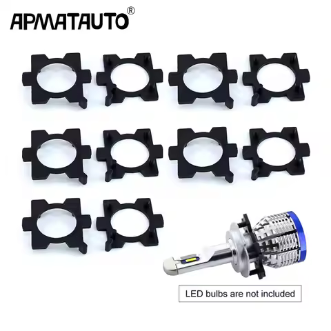 10Pcs H7 LED Car Headlight Bulb Adapter Base Holder Auto Headlamp Socket Retainer For Opel Honda CRV