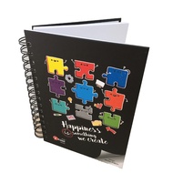 A5 Size Notebook Colorful Paper 80gsm Fancy Colour Ruled Line Note Book Wire-O Book (S-8540/8523/852