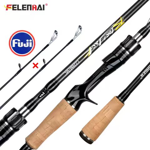 Felenhai Blackjack Casting Spinning Fuji Guide Fishing Rods 1.8/2.1/2.4/2.7/3.0/3.3m 2Tips Lure 5-80