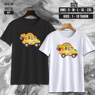 Nw06 cocomelon BUS T-shirt / cocomelon T-shirt / T-shirt / Anime Children's Clothes Unisex Adult T-s