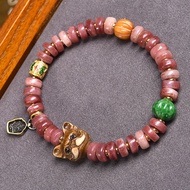 Camel Bone Purple Blood Piece Beads Bracelet Wenwan Single Circle Bracelet Buddha Bracelet Beads Tib