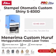 Shiny Stamp S-830D Custom Letter Deter/ Self Ink Automatic/