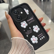 Case For OPPO A3 4G A3 Pro 5G A3X 4G A3X 5G A40 A60 5G Three-Color Flower Phone Silicone Shockproof