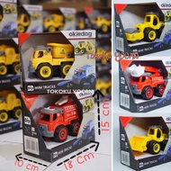 OKIEDOG DIY Mini Truck Car Dismantle and Reassemble Beko Firefighter Backhoe educational toy