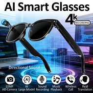 Ai Smart Glasses 13MP Camera 1080P Video Recording Photo Shooting Bluetooth Call Music Player Voice 