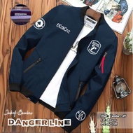 BOMBER PREMIUM DANGER LINE BOMBER JACKET DANGER LINE BLACKLINE BOMBER JACKET/ UNISEX BOMBER JACKET/ 