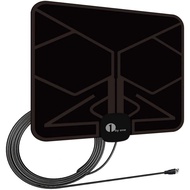 1byone indoor freeview Portable TV Aerial-Support 4K 1080P HD/VHF/UHF Freeview Channels for All Type