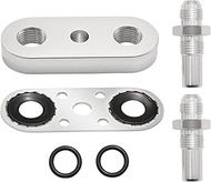 laffoonparts 1 Set Transmission Cooler Line Adapter Plate with Gasket 6AN Fitting Replacement for 6L