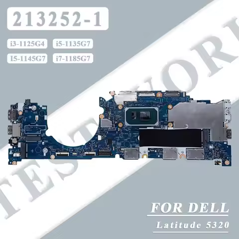 213252-1 For Dell Latitude 5320 Laptop Motherboard Notebook Mainboard W/ i3/i5/i7-11th Gen CPU RAM 3