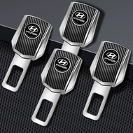 Car Carbon Fiber Alloy Seat Belt Buckle Silencer Extender For Hyundai IX25 Elantra Accent HB20 Lafes