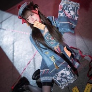 萬聖節cosplay 洛麗塔裙 連衣裙小僵屍 殭屍服裝 Cosplay 服飾