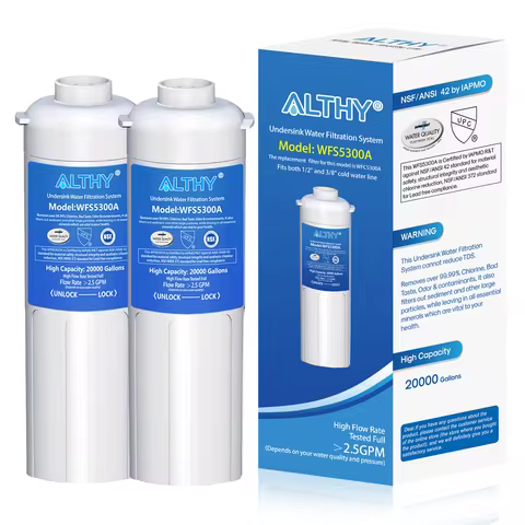 Replacement Water Filter For ALTHY WFS5300A Under Sink Drinking Direct Connect Under Counter Drink W