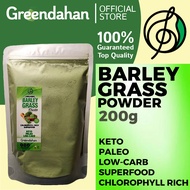 Greendahan Organic Barley Grass Juice Powder 200g - Unsweetened, NON GMO