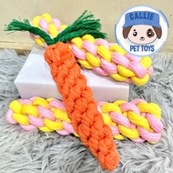 Dog Toy Cat Toy Braided Chew Teething Toys Carrot and Corn