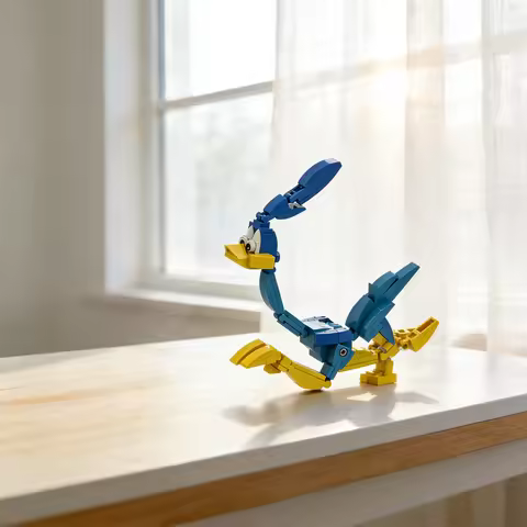 115pcs MOC Road Runner Beep Collectible Minifigures Looney Tunes Model Building Blocks Room Decor, H