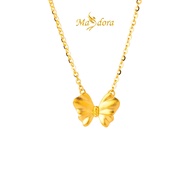 MASDORA 999 Gold Necklace Rantai Leher Emas ~ Matte Butterfly (EMAS 999/24K)