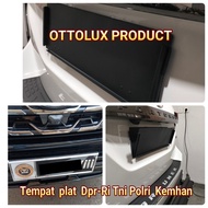 Dpr-Ri Tni Polri brass embossed service plate stand. double fold. Can also be used for standard sams