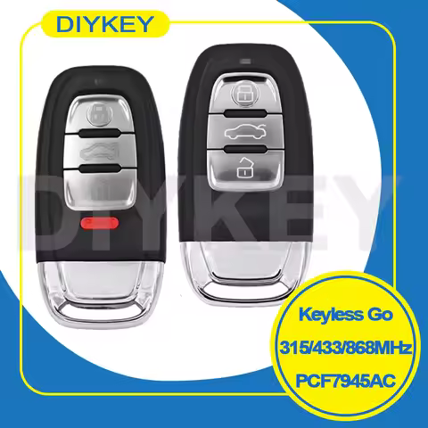 DIYKEY 315/433/868MHz PCF7945AC Chip Smart For A4 A4L A5 A6 A7 A8 RS4 S4 S5 Q5 Keyless Go Remote Key