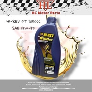 Y15ZR(1 Litre) 4T Hi-Rev Semi Synthetic (100% Original Hi-Rev) Minyak Hitam