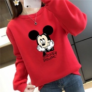 [AMYGO] Sweatshirt Woman Oversized Sweatshirts Women Plus Size Blouse Women Wanita Ladies Blaus Baju Perempuan Lengan Panjang