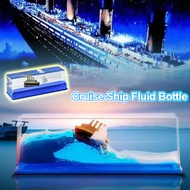 Titanic Cruise Ship Fluid Bottle Desktop/Car Decoration Ornaments Unsinkable Ship Hiasan Kapal Lanun