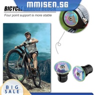 [mmisen.sg] 2pcs Grips Bar End Stoppers Handle Bar Plugs Cover for Mountain Road Bike