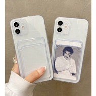 CARD SLOT PHONE CASE FOR INFINIX HOT 50I 12 PRO SMART 6 9 NOTE 30I 11S 11 PRO 30 VIP 40 PRO PLUS