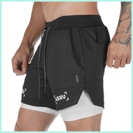 Northhike 2 In 1 Shorts for Men Cycling Jogging Training Sports Gym Running Fitness Men's Short Qui