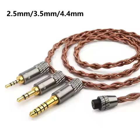 CVJ VS400 Headphone Cable Oxygen Free Copper 400 Core Upgraded IEM 3.5/2.5/4.4mm Wire 2Pin S QDC Sui