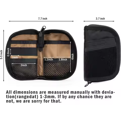 Portable Outdoor EDC Tool Storage Bag Credit Card Wallet Organizer Mini EDC Pouch Sundries Bag for C