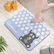 【monster】20秒進階瞬吸 軟式珪藻土吸水地墊 點點我 (60x40cm)