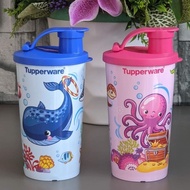 Tupperware BELLA Tumblers 470ml / Aqua Friends Tumbler 330ml (D7.8CM H15.4CM) Kids Tumbler Botol Air