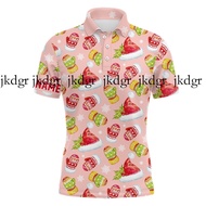 Watercolor Pink Christmas Men's Polo Shirt Funny Shirts For Men Golf Gifts