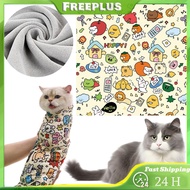 Cat Calming Wrap Self-Adherent Cat Wrap Anti-Bite Cat Swaddle Burrito Wrap Anti-Escape for Nail Trim