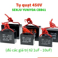 Fan Capacitor, Pump Capacitor 450V AC 1uF 1.5uF 2uF 2.5uF 3uF 3.5uF 4uF 4.5uF 4.5uF 5uF 10uF Good Ty