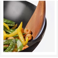 Ebony curved wooden spoon, non-stick inclined spoon, special wooden spoon, household wooden spoon, s