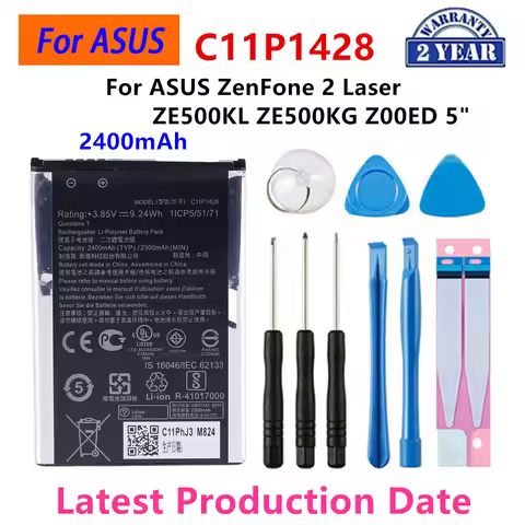 Brand New Battery C11P1428 2400mAh For Asus ZenFone 2 Laser ZE500KL ZE500KG Z00ED 5" Replacement Bat