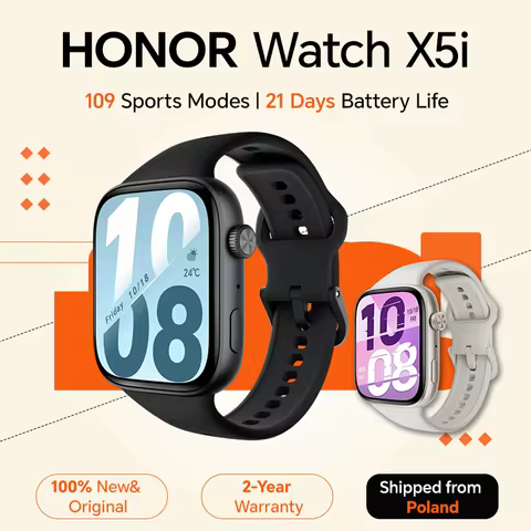 HONOR Watch X5i, 2026 HONOR Smartwatch,1.97 inches Thin Bezel AMOLED Screen, 21-day Battery Life, 10